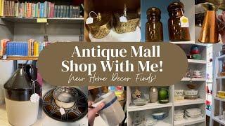 Antique Mall Shop With Me! New Vintage Home Decor Finds!