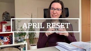 APRIL RESET | Goals, finances, in-and-out balance