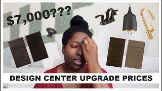 DESIGN CENTER UPGRADE PRICES | NEW CONSTRUCTION