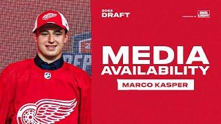 Marco Kasper on being selected 8th overall by the Detroit Red Wings