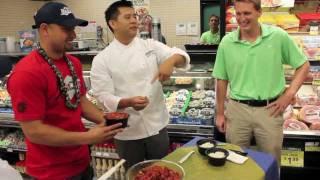 Shane Victorino introduces the Flyin' Hawaiian Poke at Foodland