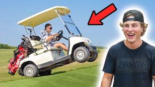 Jumping Golf Carts at the Golf Course