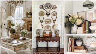 Antique farmhouse interior decorating ideas. Shabby Chic antique farmhouse cottage decor.