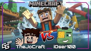 Wer baut die krassere Wildwasserbahn? TheJoCraft VS iOser100? | Minecraft Battle Park Folge 3