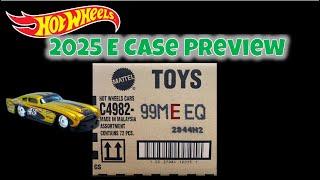 Hot Wheels 2025 E Case Preview! #fyp #unboxing #hotwheels