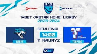 BARYS - TORPEDO 11.03.24  1xBet - JASTAR HOKEI LIGASY 2024