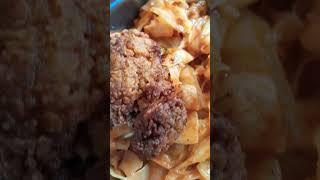 Chicken fry and cabbage #food #chickenfry #cabbage