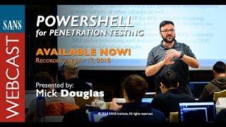 SANS Webcast: PowerShell for PenTesting