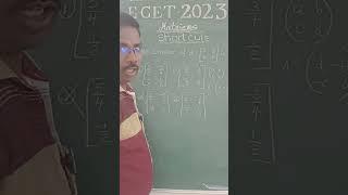 Matrices Short cut for Ecet 2023 ||Trick-1