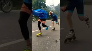 CYCLING & SKATING ( 51KM ) #shorts #skating #cycling #sports #varanasi