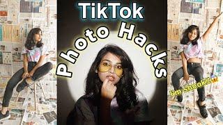 Trying TikTok Photo Hacks | Photo hacks for Home Photoshoot  | Grishma Udayawar