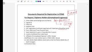 Step by Step CPWD Registration Process || for Beginners