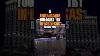 6 Restaurants You Must Try in Las Vegas During 2025 #vegas #LasVegas