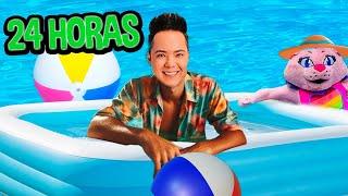 Acampando 24 Horas en la Alberca / Piscina El Club de Kids Play