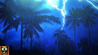 Thunderstorm Sounds with Rain, Strong Thunder & Intense Lightning Atmosphere to Sleep, Study, Relax