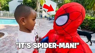 King Cid SURPRISES His Nephew With SPIDERMAN!