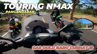 TOURING NMAX PANGANDARAN KETEMU MIO JAHAT KEJAR ZX25 | MOTOVLOG PEMULA