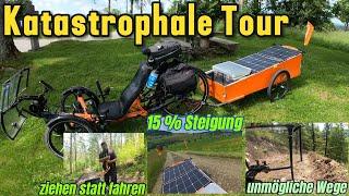 Meine schlimmste Liegerad-Tour im Schwarzwald  ‼️Abbruch der Tour‼️