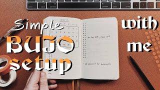 Set up a SIMPLE bujo that works! - minimal A6 planner tutorial - for uni/personal