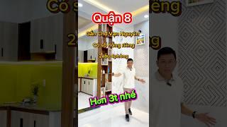 Nhà Mới Sổ Hồng Riêng Quận 8. khu hiện hữu giá hơn 3ty. Gồm 2 lầu 4 phòng đúc bê tông. #nhàđẹpquận8