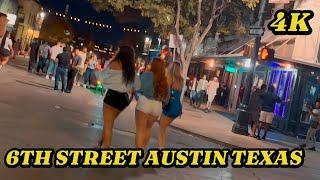 Austin Texas 6th Street Nightlife 2AM