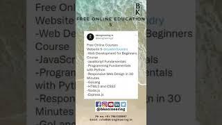 Free  courses from  careerfoundry I bk engineering