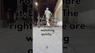 Face your fears! Post it. Share it. DRP! The right people are watching quietly!