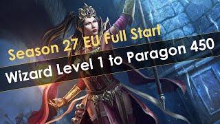 Wizard Full EU Start Level 1 to Paragon 450 - Diablo 3 Season 27 SSF Hardcore