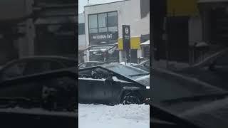 Tesla is stuck #tesla #stuck #automobile #car #snow #ilonmask #teslacybertruck #teslanews #usa