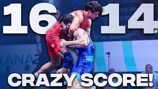 The best bronze medal match you will ever see  Ali ARSALAN   vs Hayk MELIKYAN  #wrestleTirana