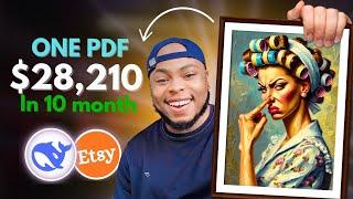 Unsaturated! $28k sale Made | Best Seller | Etsy AI Digital Product | Print On Demand Idea