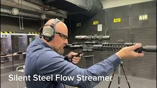 Suppressor blowback comparison - flow vs. baffle