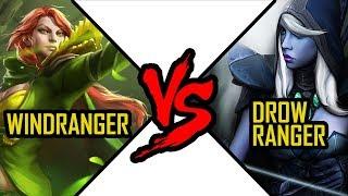 Dota 2 Windranger vs Drow Ranger arena battle Lyralei vs Traxex WR DR fight #8