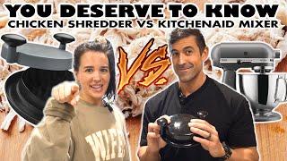 $20 Chicken Shredder vs $500 Kitchenaid Mixer  for shredding chicken | Honest Review!