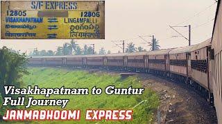 VSKP To GNT Full Journey On-Board VSKP-LPI Janmabhoomi Express