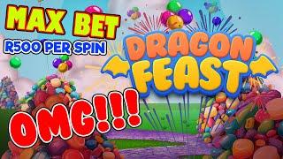 GAMBLING WITH A BUDGET OF R120,000: DRAGON FEAST ON MAX BET!