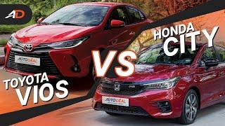 2021 Toyota Vios G vs 2021 Honda City RS - AutoDeal Comparo