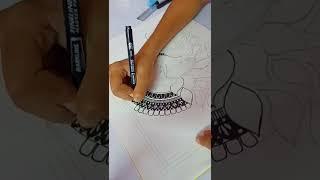 Easy Mandala Art for beginners/How to draw Mandala Art for beginners/peacock Mandala#shorts