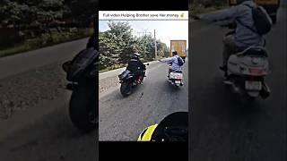 Helping Stop me highway speed 200+ save Her money #shorts#helping#brother#s1000rr#superbike