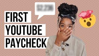 MY FIRST YOUTUBE PAYCHECK | HOW MONEY DO YOUTUBERS MAKE | MAKE MONEY ONLINE 2023