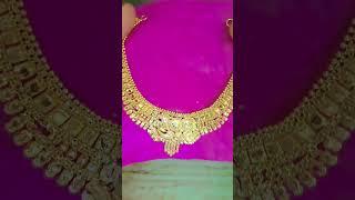 Gold necklace design ️#jewellery #designer #necklace #shorts