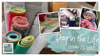 All the Things I Do in a Day at Quilt Addicts Anonymous - VLOG
