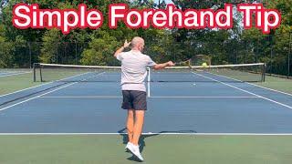 One Simple Tip For Better Forehands (Tennis Technique Explained)