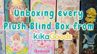 Unboxing EVERY Plush Blind Box from KikaGoods (ToyZeroPlus, Finding Unicorn, Simon Toys + more) 4K