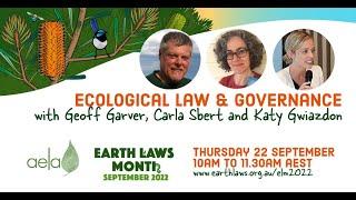 Earth Laws Month 2022: Ecological Law and Governance - A new paradigm for environmental governance