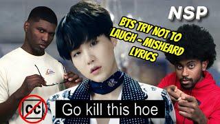 BTS Try Not To Laugh - Misheard Lyrics | REACTION