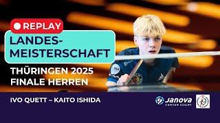 [Finale Herren] Tischtennis Landesmeisterschaft TTTV 2025: Ivo Quett – Kaito Ishida