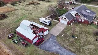 11-05-2024 Little Flock, AR - Tornado Aftermath - House destroyed - Drone