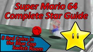 8 Red Coins in the Blue Cap Switch Room - Super Mario 64 Complete Guide