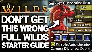 Monster Hunter Wilds - Ultimate Starter Guide, Tips & Settings - Don't Ruin Your Save! (No Spoiler)